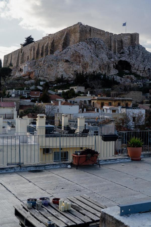 Plaka With Acropolis Rooftop View Access Aten Exteriör bild