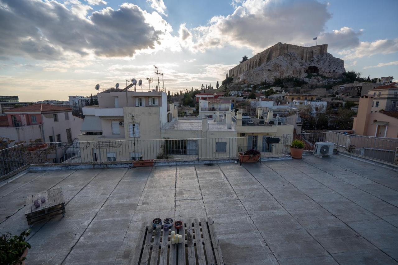 Plaka With Acropolis Rooftop View Access Aten Exteriör bild