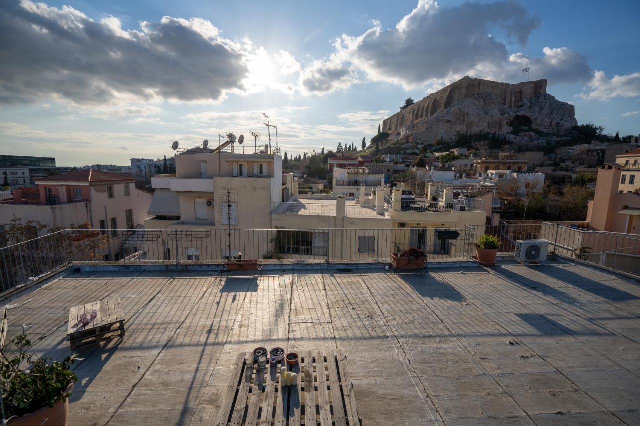 Plaka With Acropolis Rooftop View Access Aten Exteriör bild